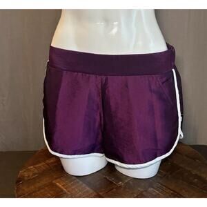 Stussy Womens Shorts Iridescent Purple Swim Run Hike Athletic Size Xsmall
